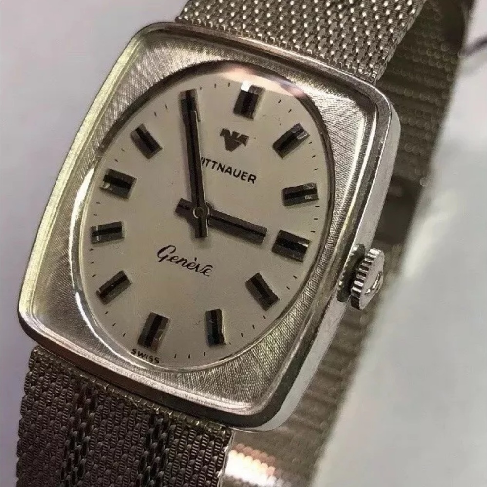 Mesh Band Unisex Longines Wittnauer Watch
